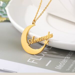 Moon Name Necklace